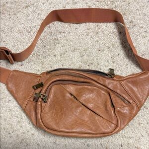 Born Primative Brown Leather Waist Bag